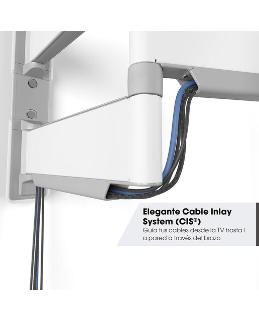 Soporte de pared giratorio Vogel's TVM 5445 para TV de 32" a 65" Blanco-3