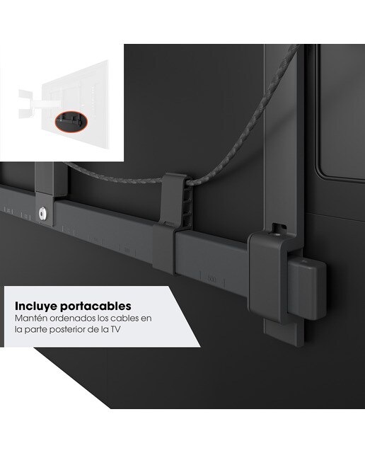 Soporte de pared giratorio Vogel's TVM 5845 para TV de 55" a 100" - Negro Negro-6