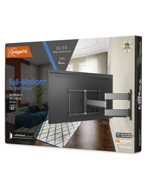 Soporte de pared giratorio Vogel's TVM 5845 para TV de 55" a 100" - Negro Negro-7