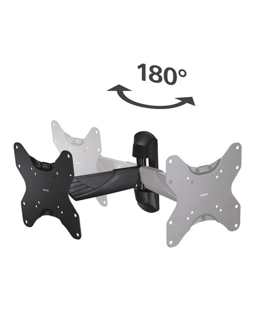 Soporte de pared Hama Fullmotion 1 Brazo para TV 19" a 48" Negro Negro-3