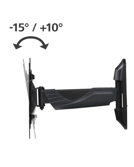 Soporte de pared Hama Fullmotion 1 Brazo para TV 19" a 48" Negro Negro-4