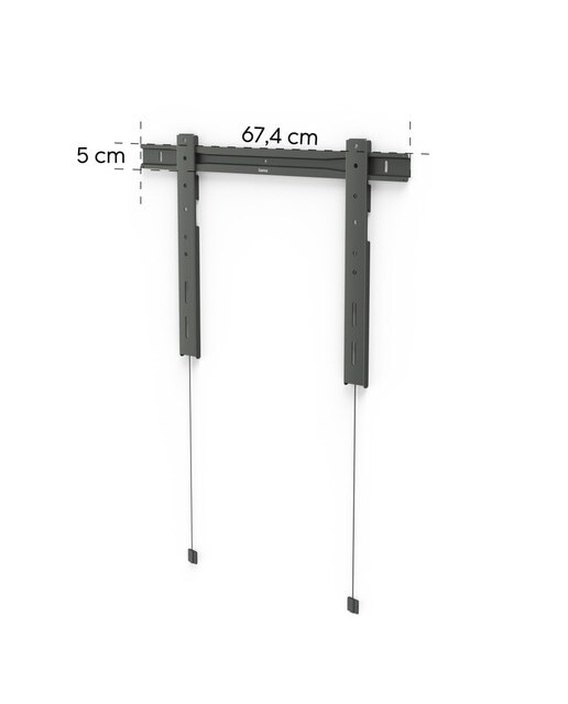 Soporte de pared fijo Hama Extra Slim para TV 37" a 90" Antracita Antracita-2