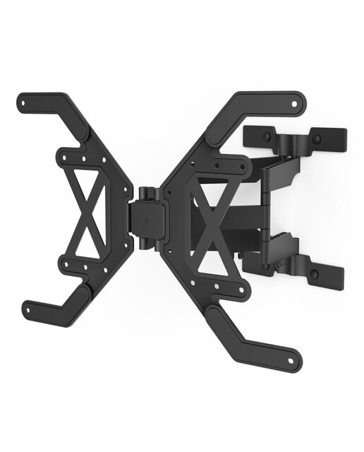 Soporte de pared Hama Fullmotion 2 Brazos Extra Slim para TV 37" a 90" Negro Negro-1