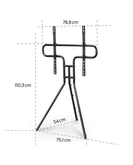 Soporte de suelo Hama Easel Design para TV 37" a 75" - Negro Negro-3