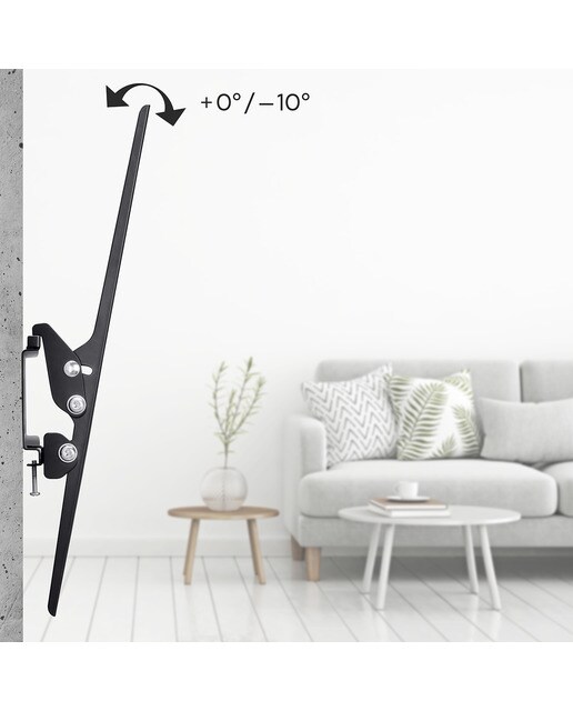 Soporte de pared inclinable Hama para TV de 32" a 65" negro Negro-4