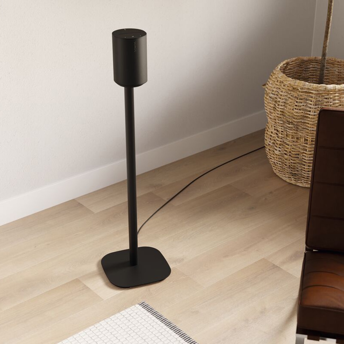 Soporte de suelo Vogel's SFS 4113W para altavoz Sonos Era 100 Blanco Blanco-5