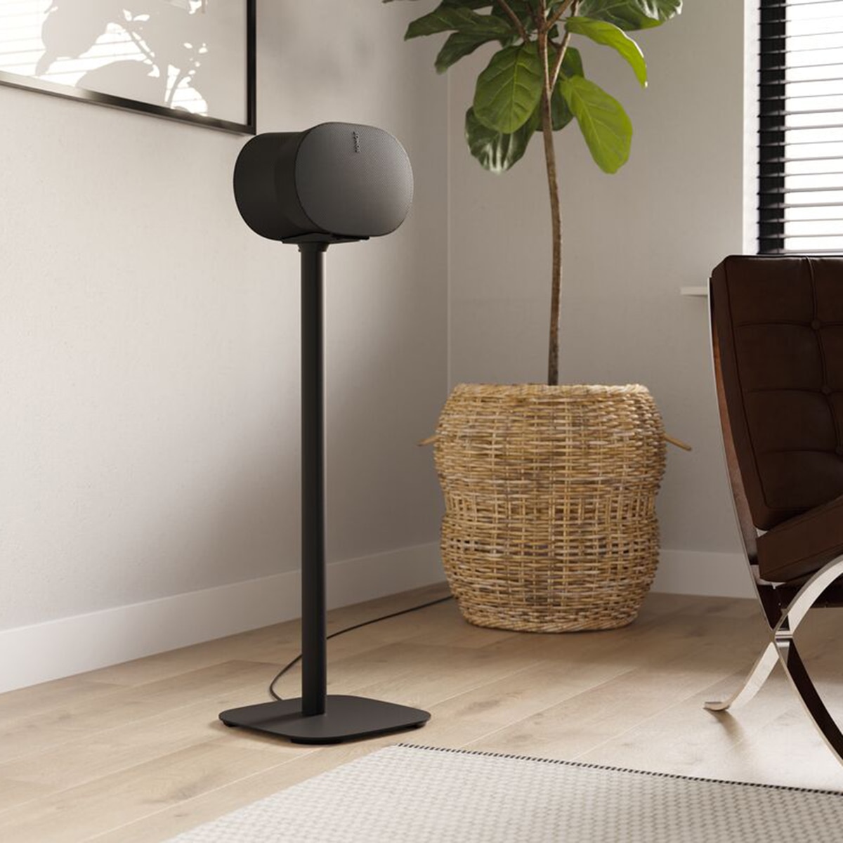 Soporte de suelo Vogel's SFS 4133B para altavoz Sonos Era 300 Negro Negro-4