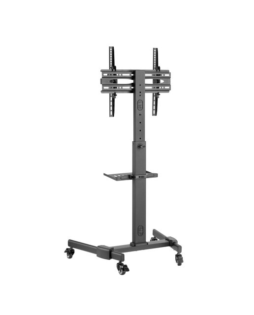 Soporte de suelo Fonestar STS-4244N para TV de 32" a 65", robusto y con ruedas Negro-4