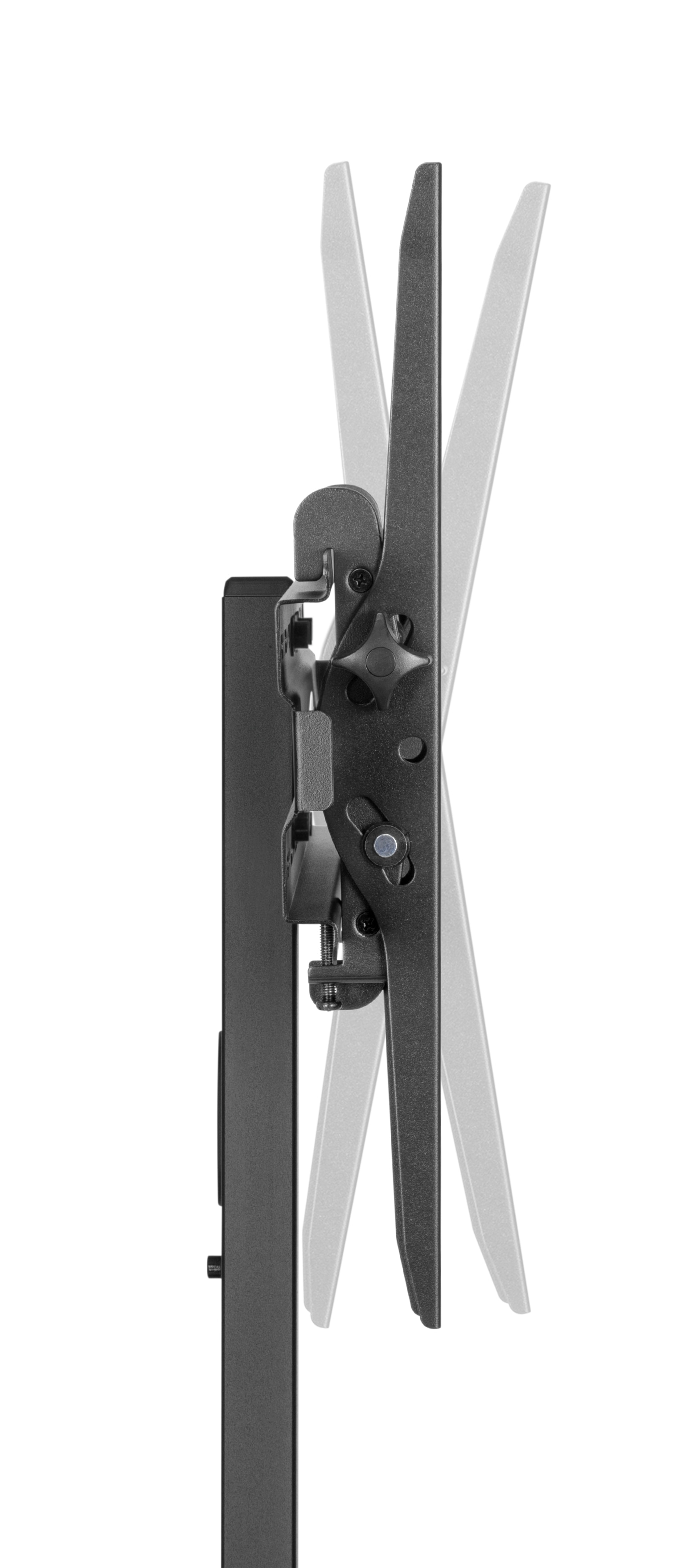 Soporte de suelo Fonestar STS-4244N para TV de 32" a 65", robusto y con ruedas Negro-5