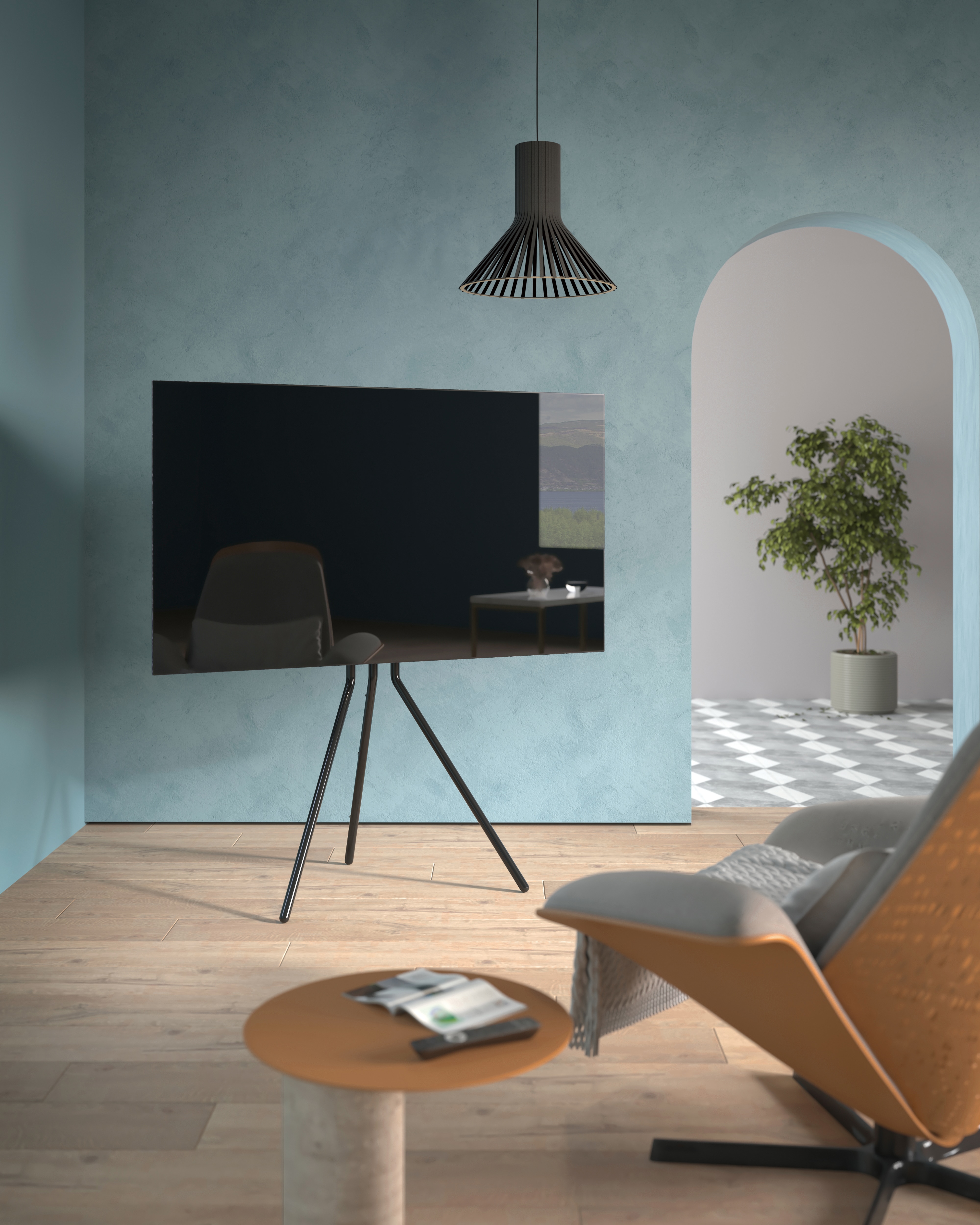 Soporte de suelo Fonestar STS-4864N para TV de 49" a 70" - Negro Negro-7