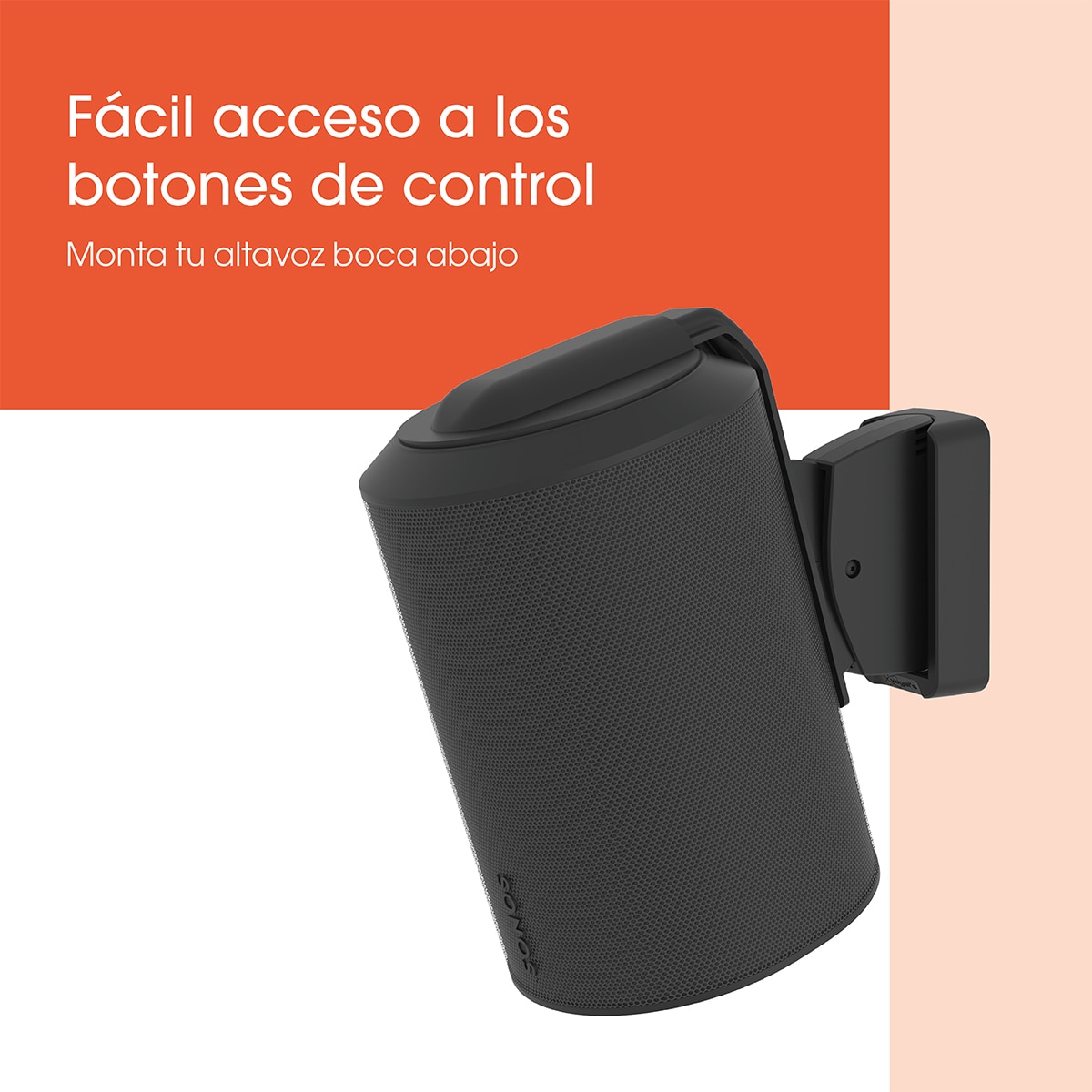 Soporte de pared Vogel's para altavoz Sonos Era 100 - Negro Negro-3