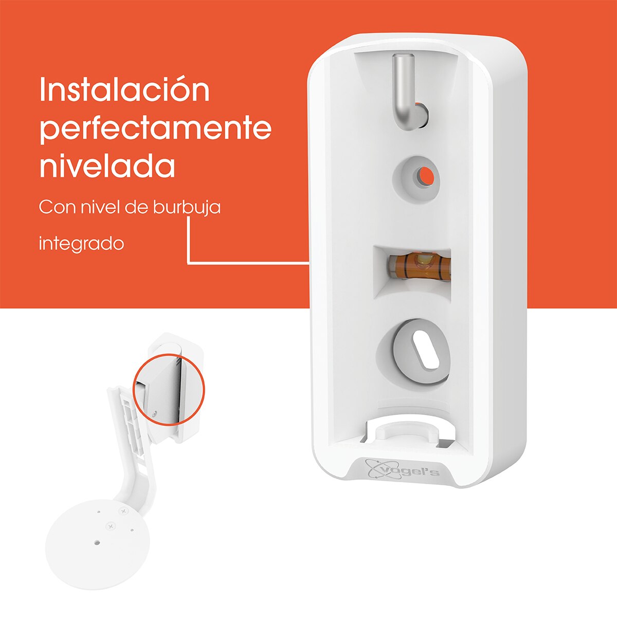 Soporte de pared Vogel's para altavoz Sonos Era 100 - Blanco Blanco-2