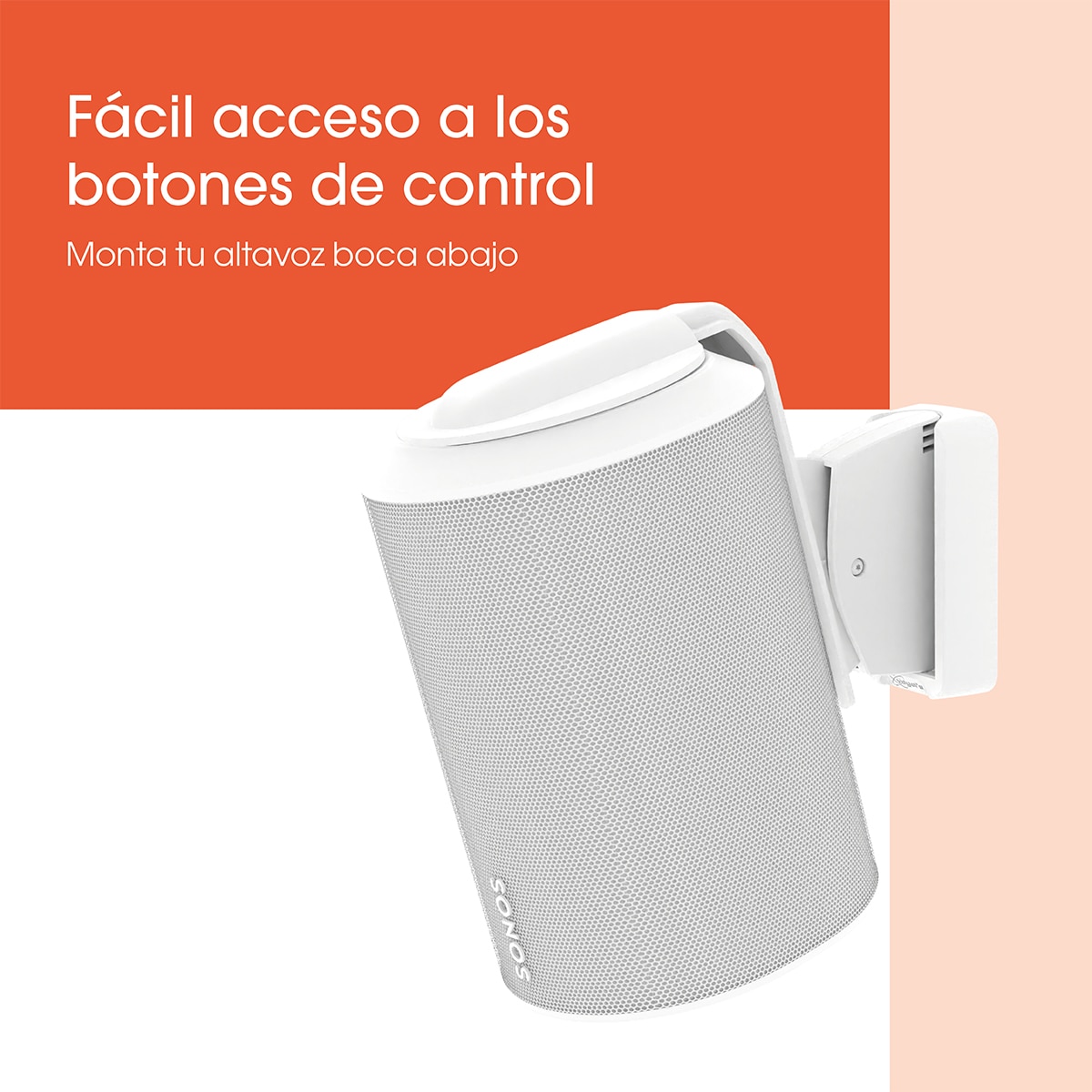 Soporte de pared Vogel's para altavoz Sonos Era 100 - Blanco Blanco-4