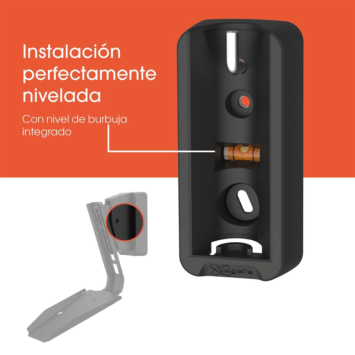 Soporte de pared Vogel's para altavoz Sonos Era 300 - Negro Negro-2