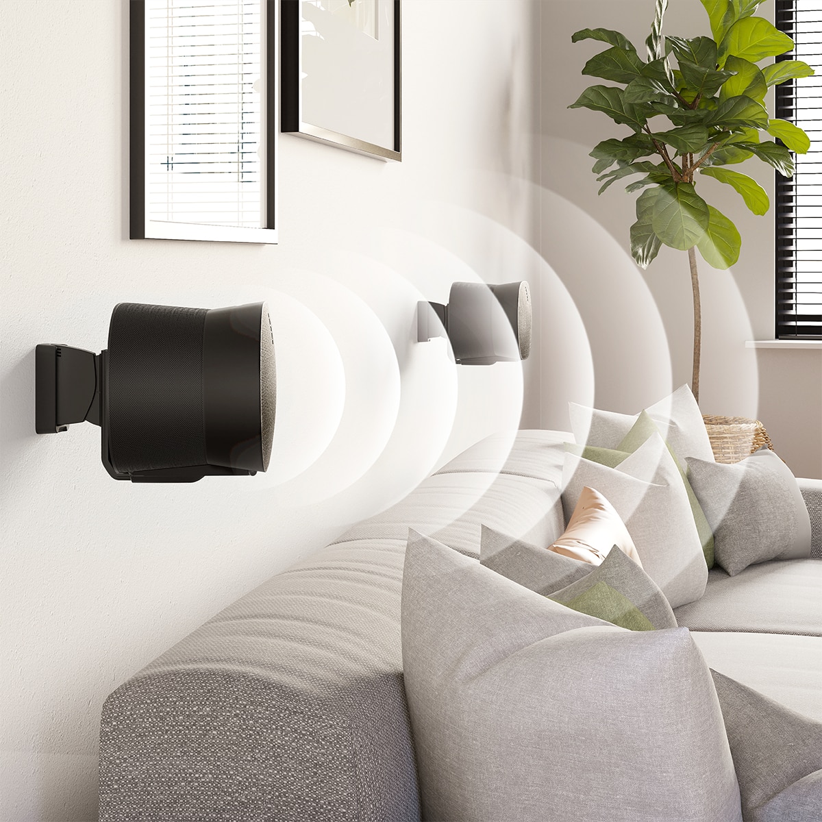 Soporte de pared Vogel's para altavoz Sonos Era 300 - Negro Negro-6
