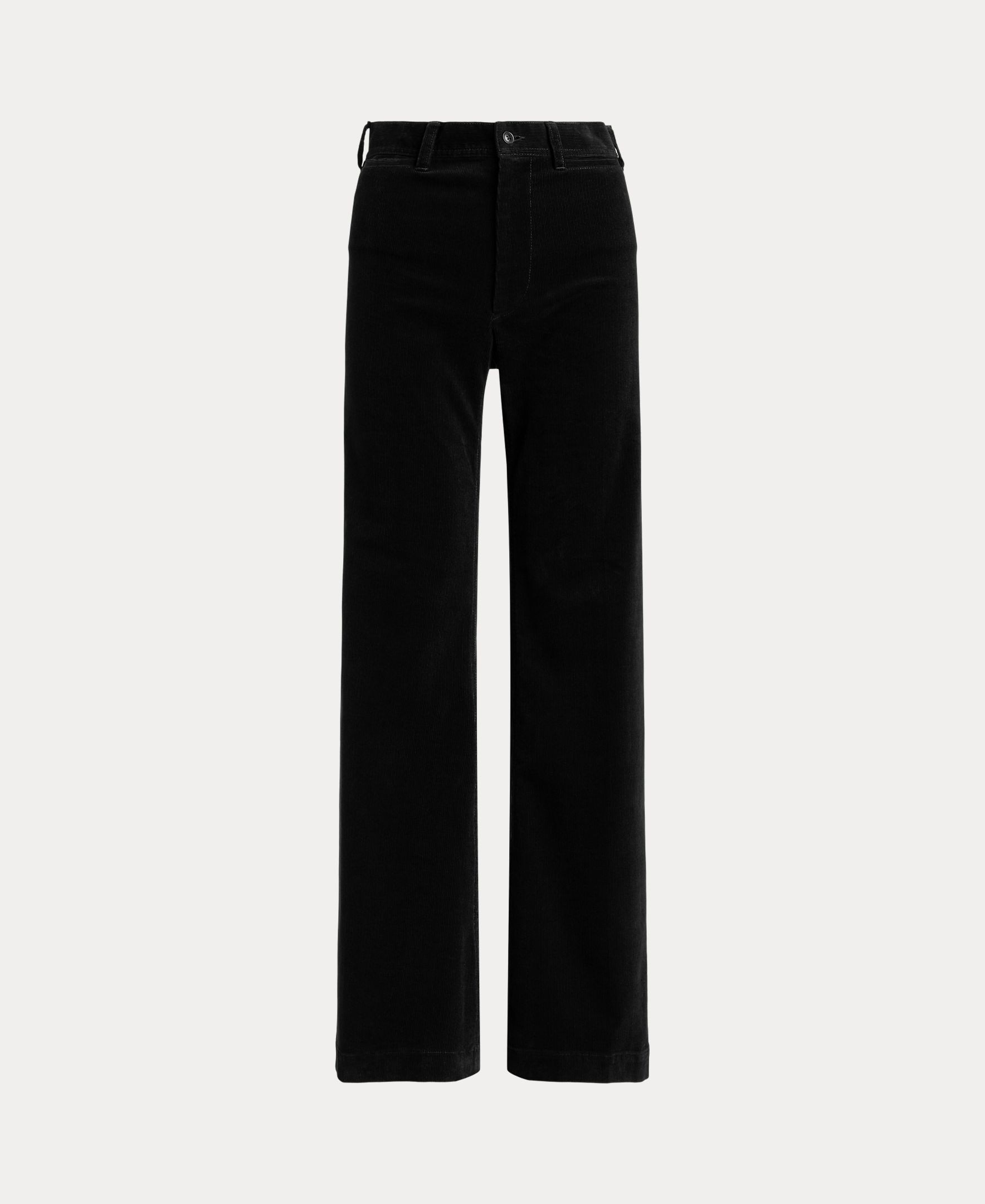 Pantalón campana de mujer de pana de tiro alto - Polo Ralph Lauren - Negro Negro-6