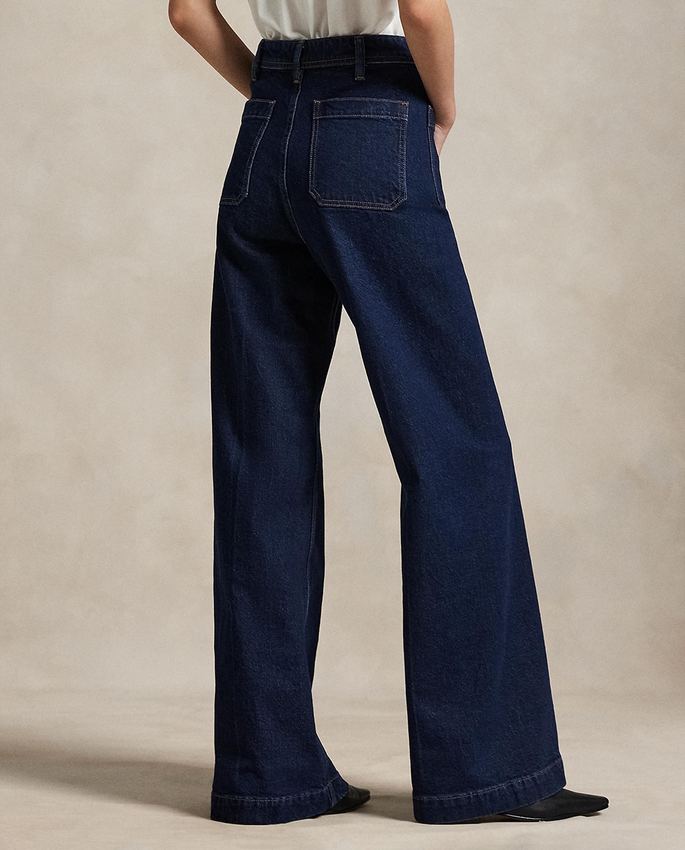 Imagen 4 de Vaquero campana de mujer de tiro alto - Polo Ralph Lauren - Azul marino Azul marino