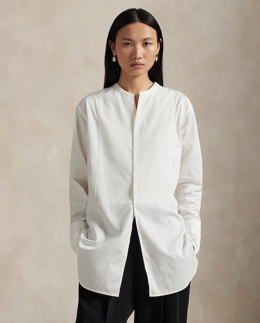 Imagem 0 de Camisa de Algodão com Gola à Padre