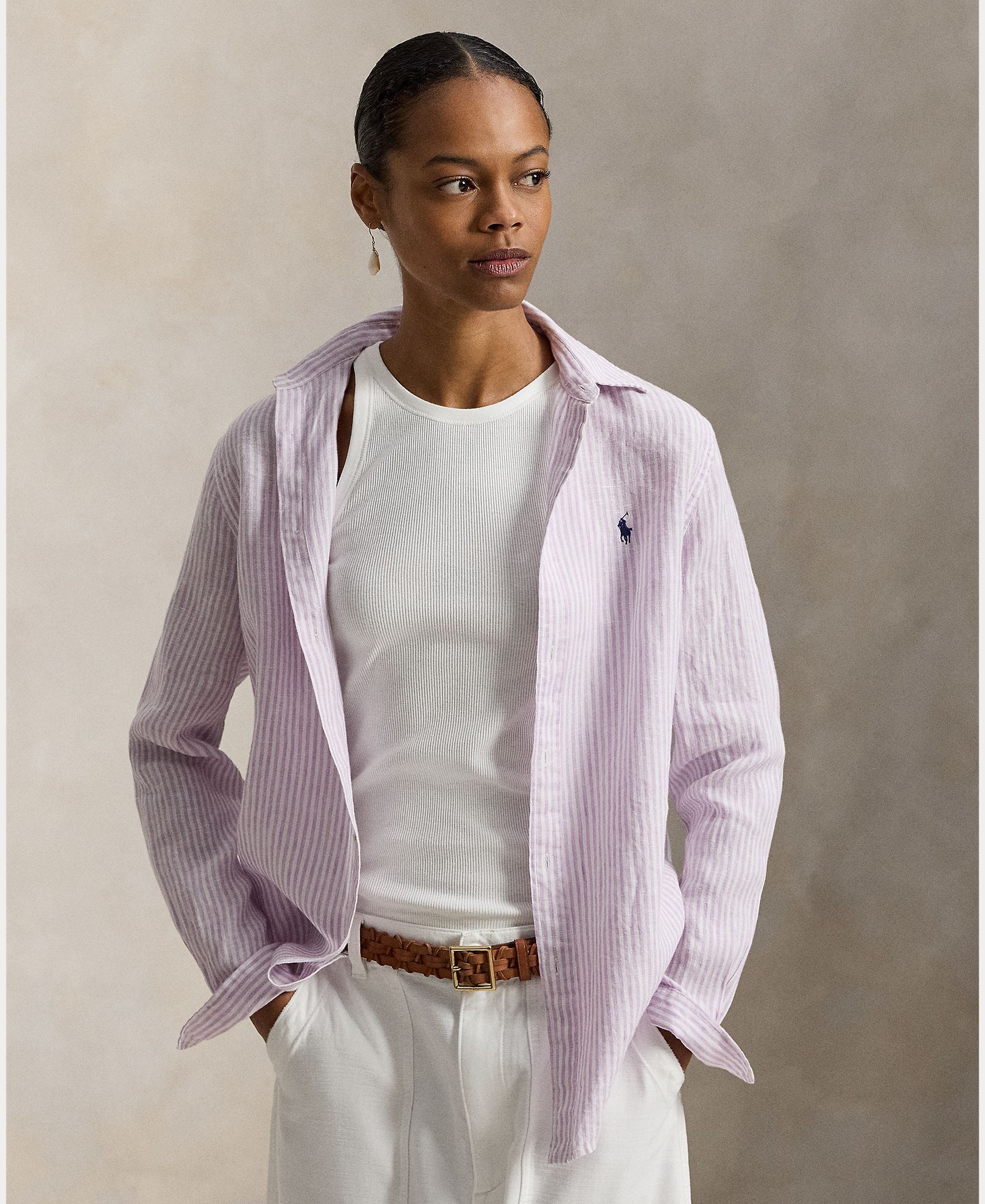 Imagem 0 de Camisa de Linho com Cavalo Bordado