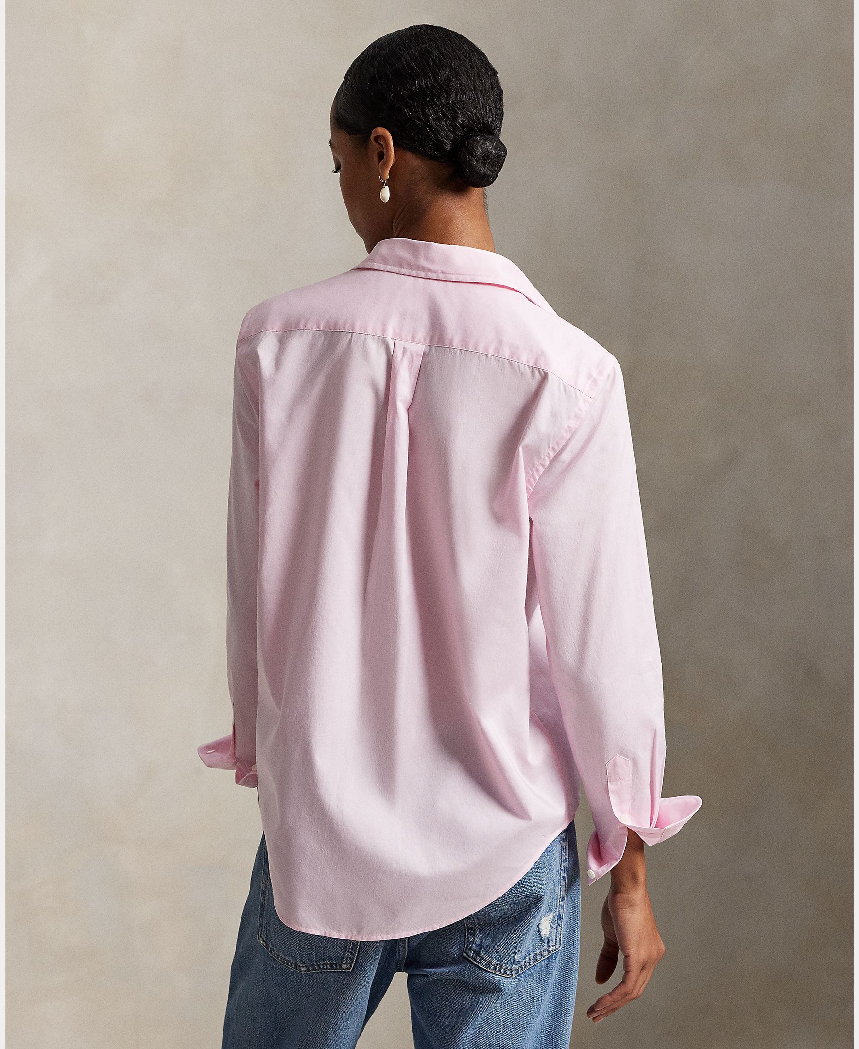 Camisa Oxford de Algodão Classic Fit Rosa-claro-3