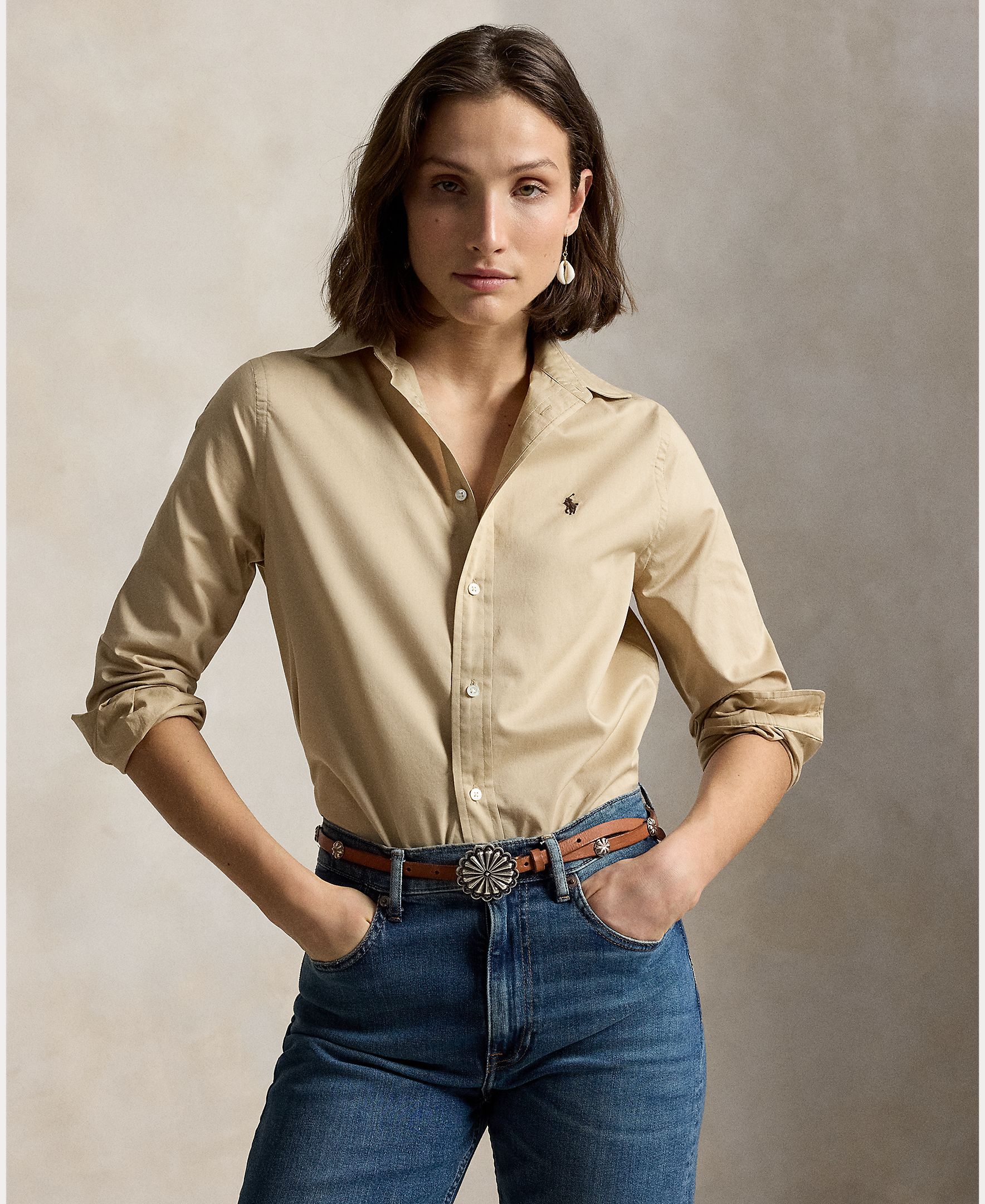 Imagem 0 de Camisa Oxford de Algodão Classic Fit