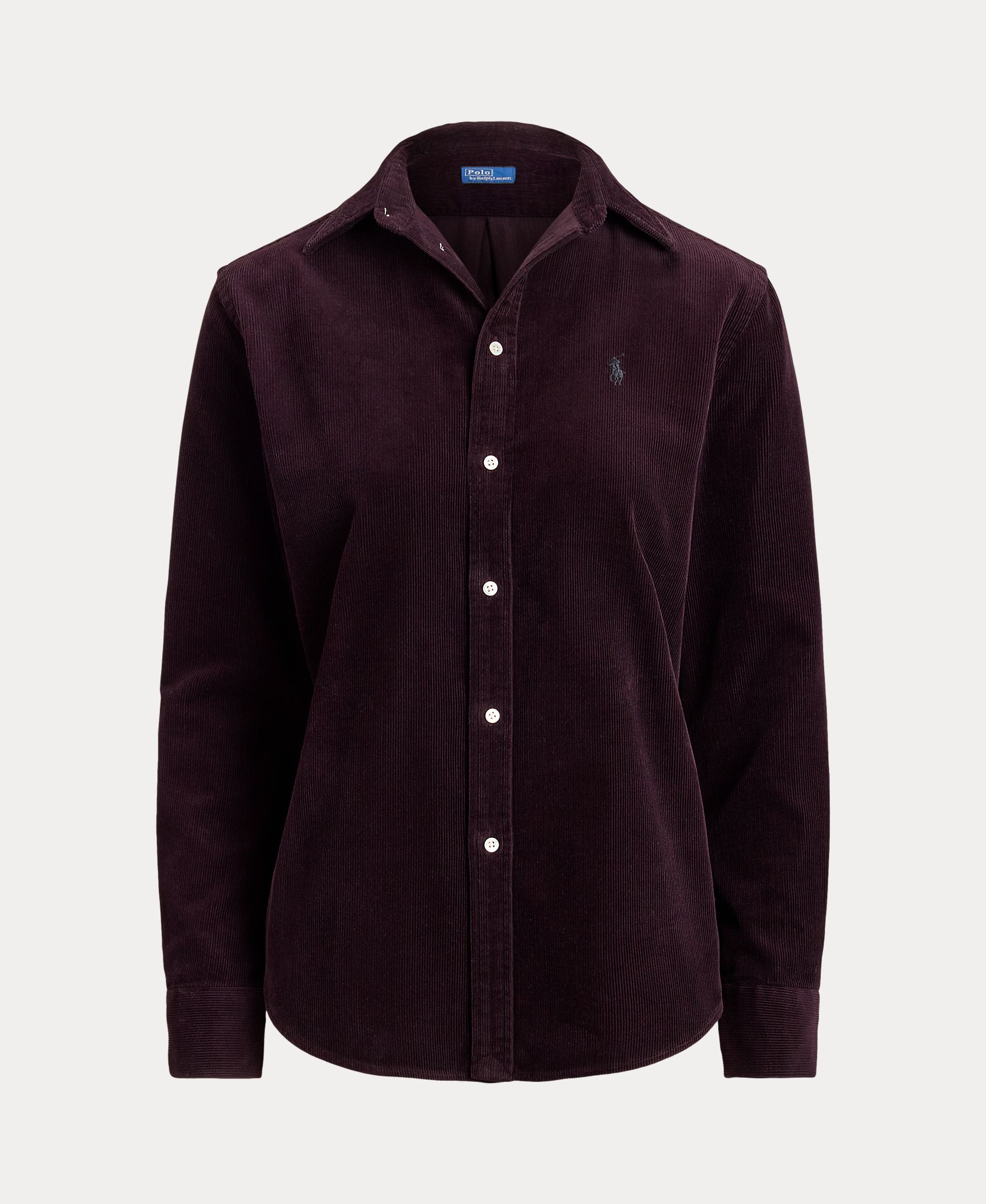 Camisa de Bombazina Classic Fit Beringela-5