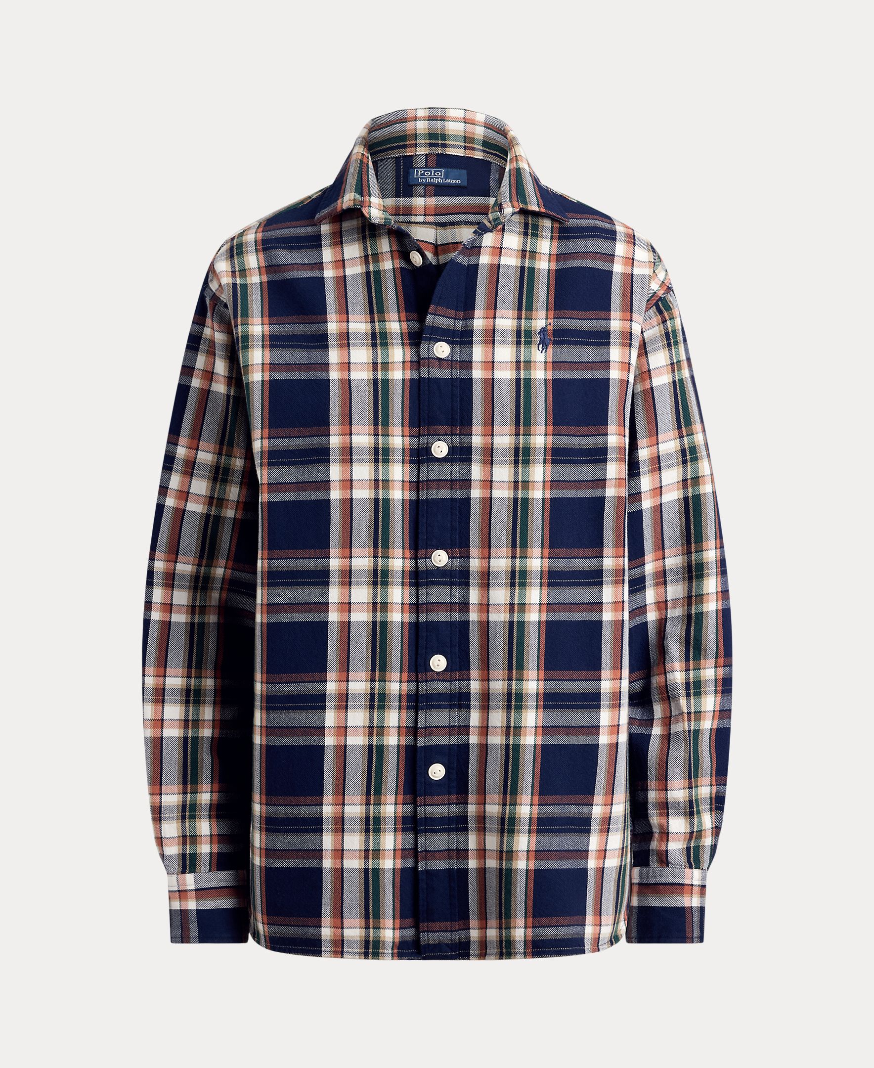 Camisa aos Quadrados e em Algodão Multicolor-7