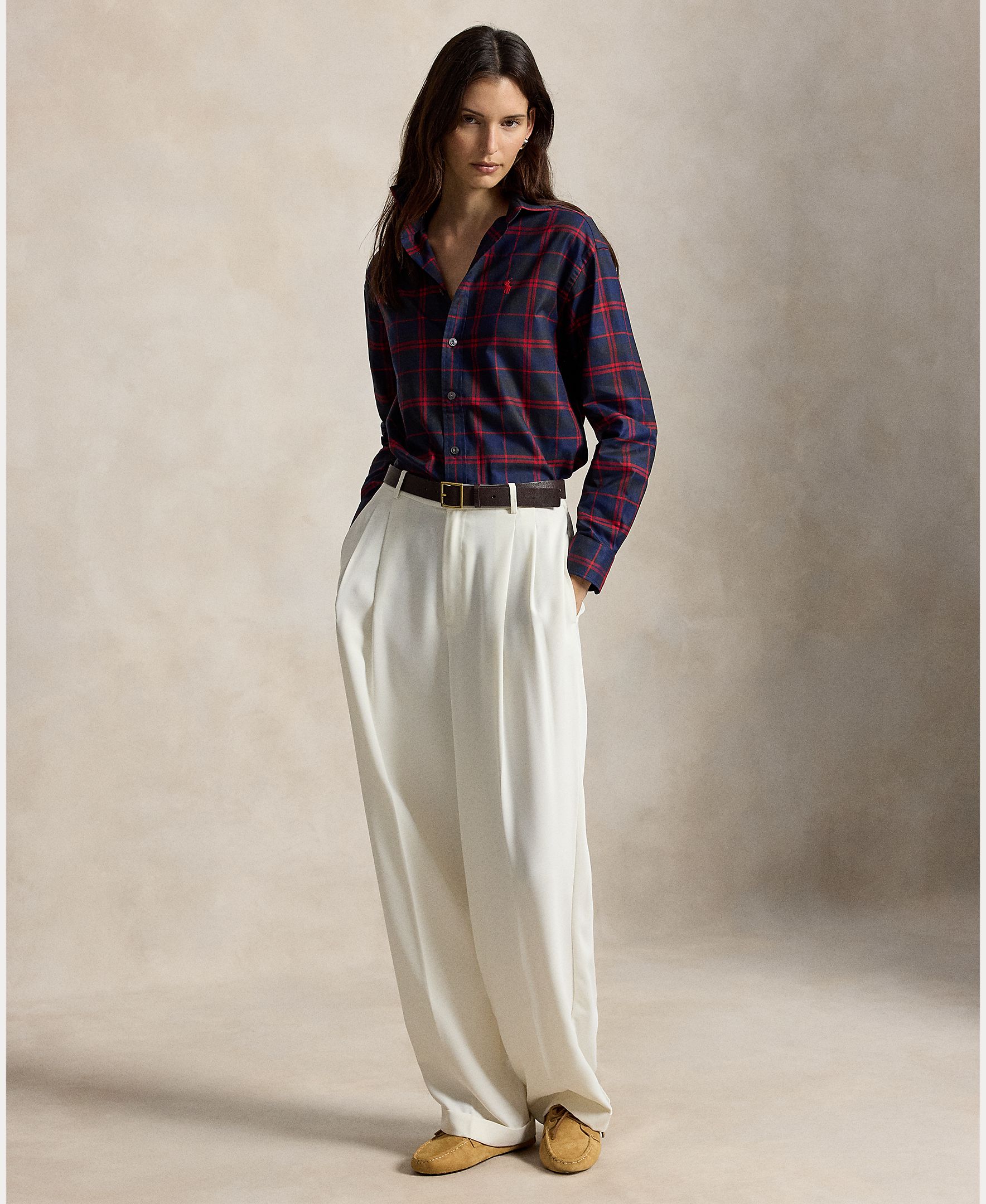 Camisa de mujer de algodón con cuadros - Polo Ralph Lauren - Multicolor Multicolor-6
