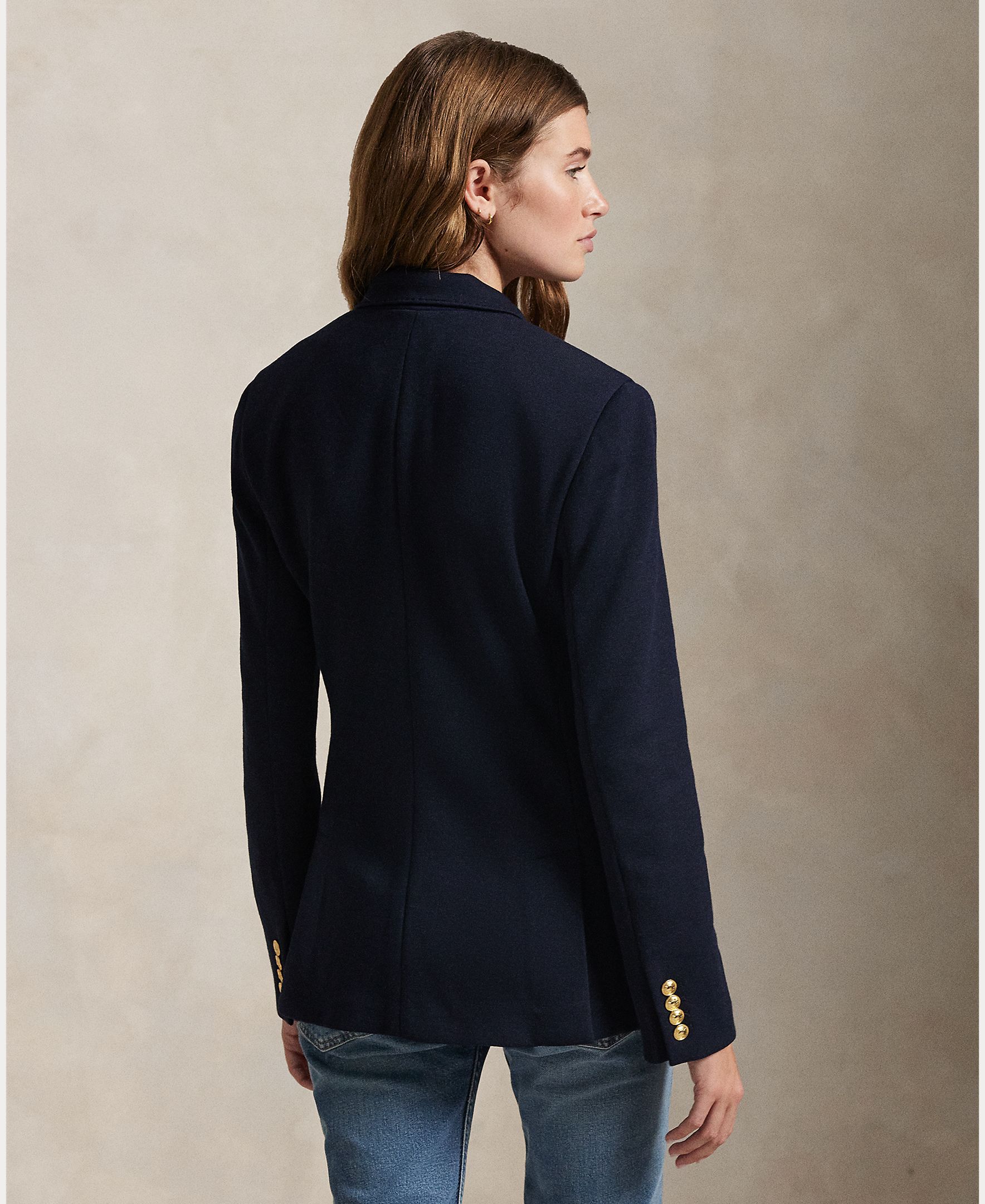 Blazer de mujer con bolsillos y botones - Polo Ralph Lauren - Azul marino Azul marino-4