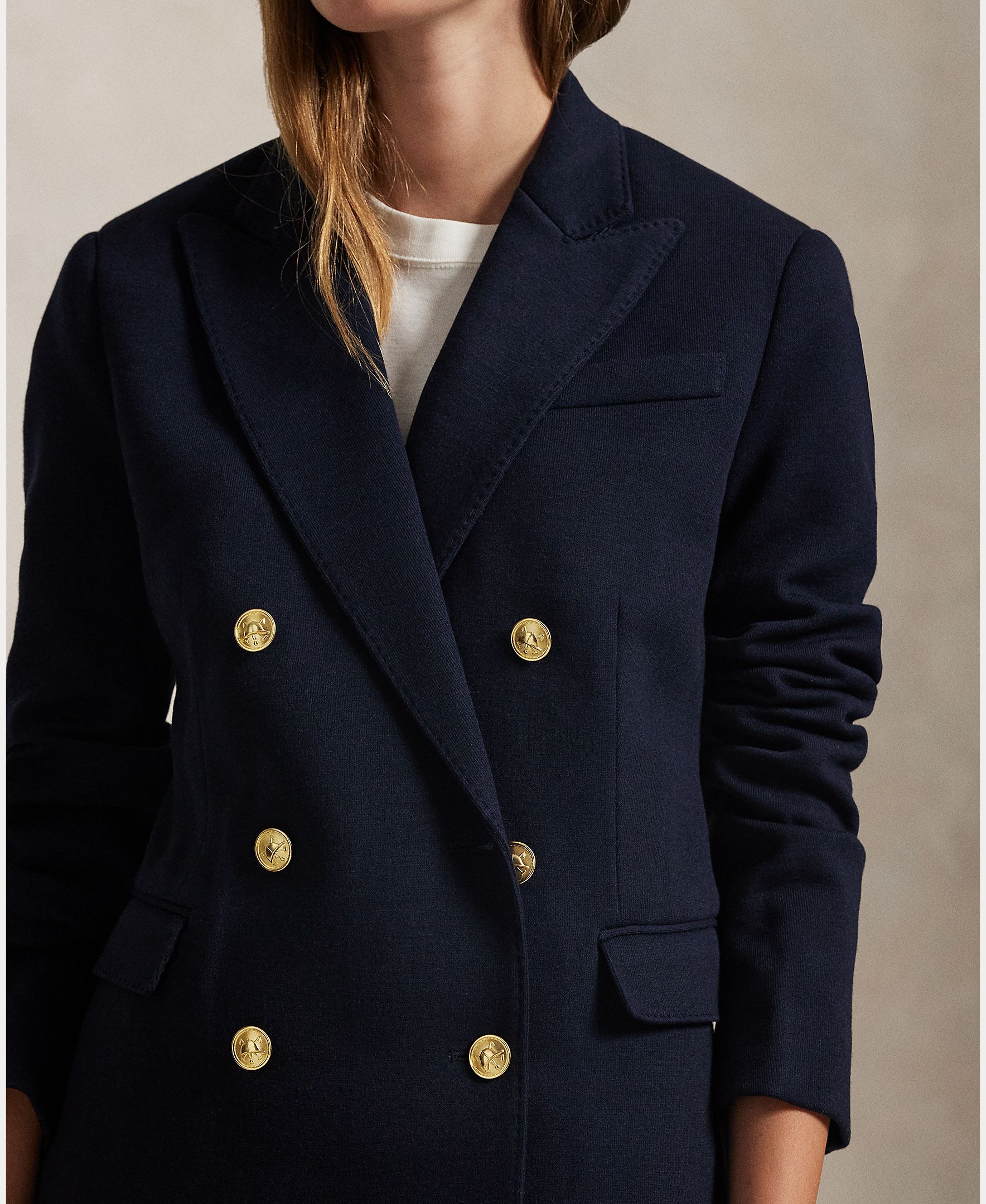 Blazer de mujer con bolsillos y botones - Polo Ralph Lauren - Azul marino Azul marino-5