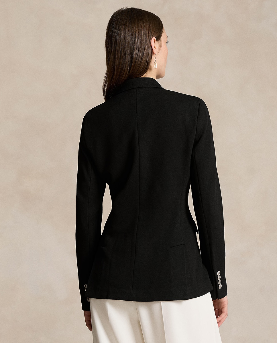 Blazer com Bolsos e Botões Preto-3