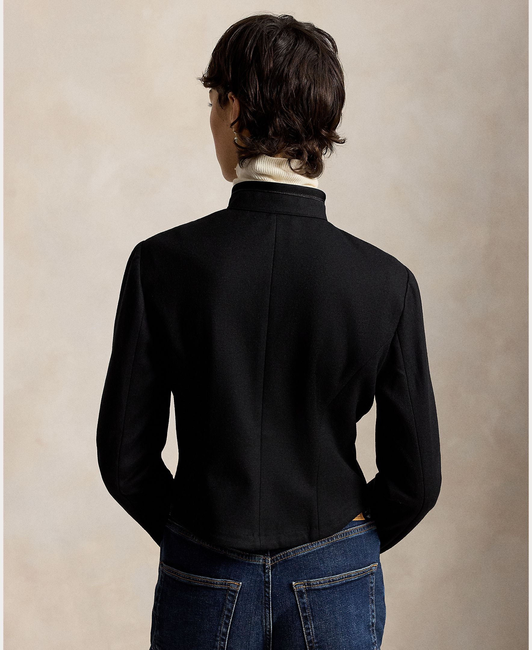 Imagen 4 de Chaqueta de mujer de algodón y lana - Polo Ralph Lauren - Negro Negro