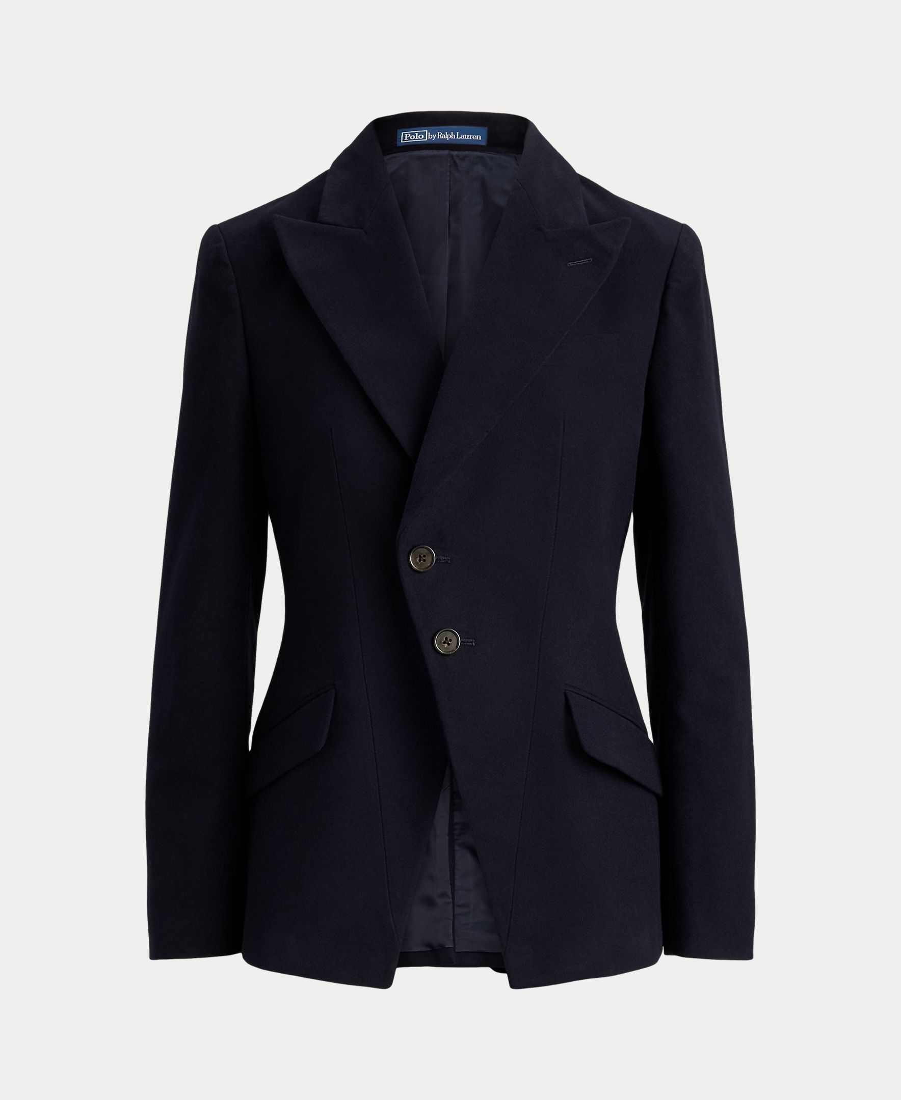 Blazer de mujer de algodón con botonadura sencilla - Polo Ralph Lauren - Azul marino Azul marino-8