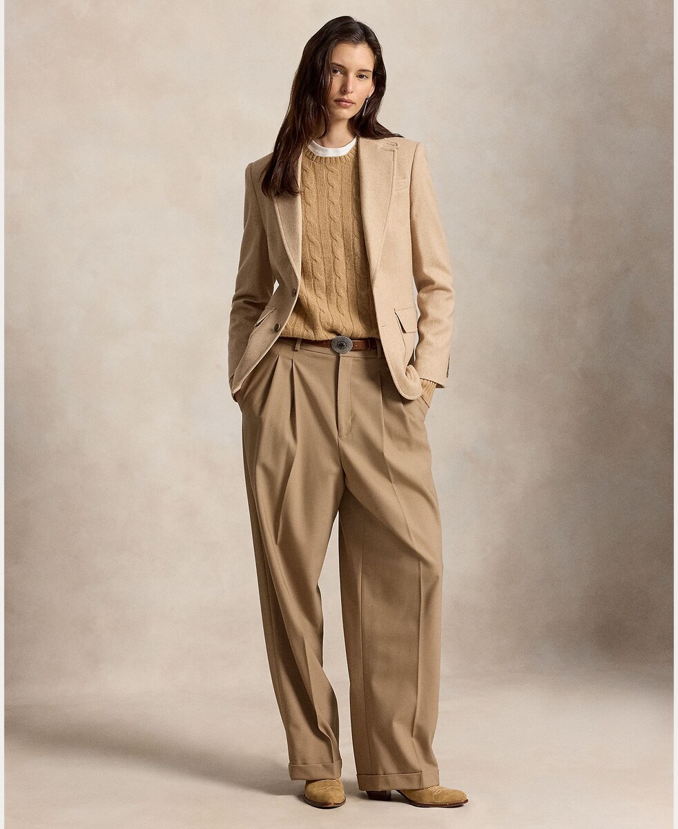 Imagen 0 de Blazer de mujer de lana Beige