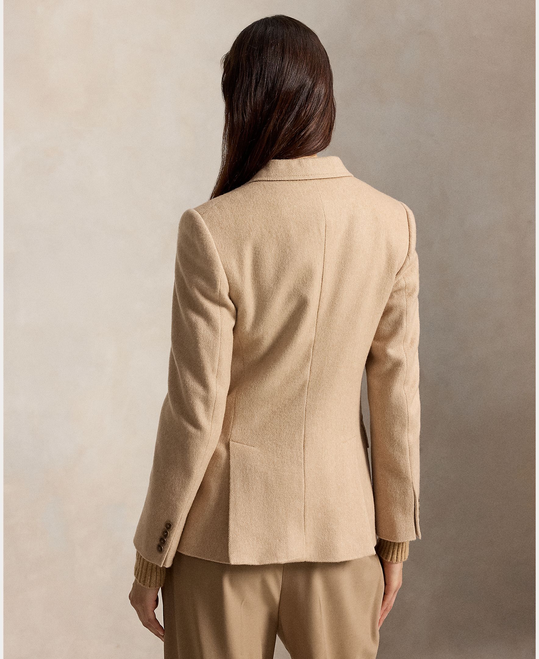 Blazer de mujer de lana - Polo Ralph Lauren - Beige Beige-4