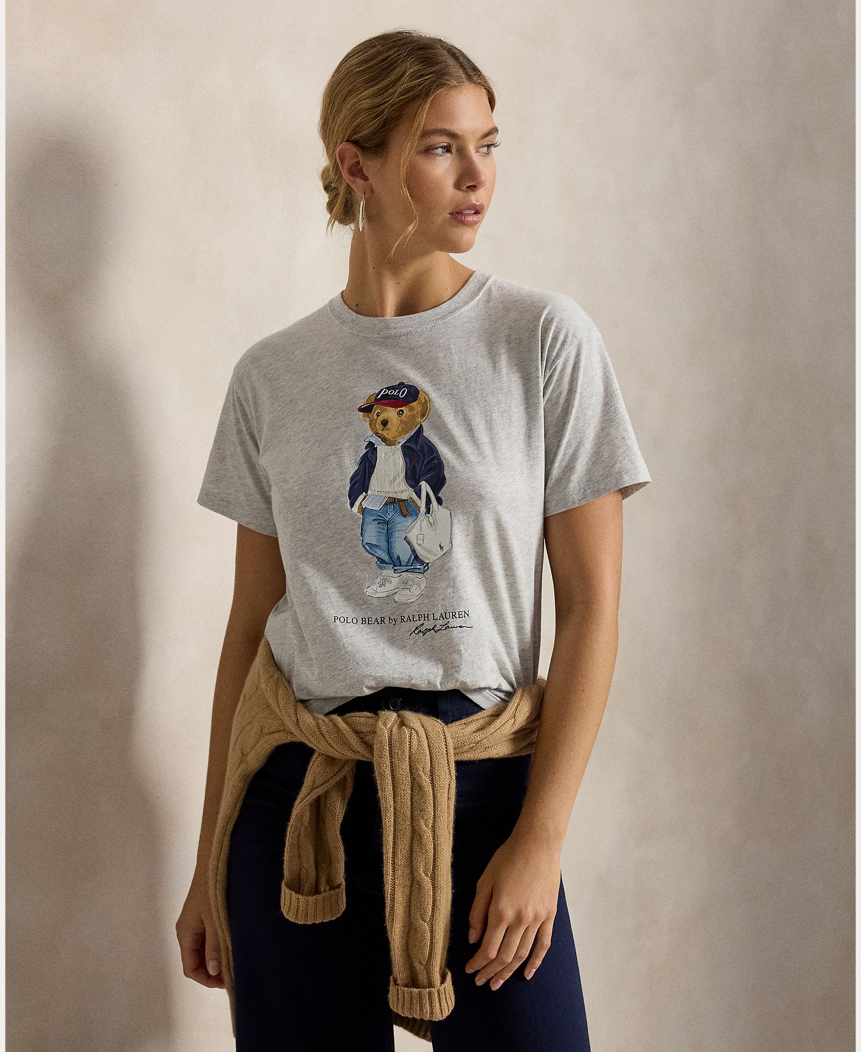 Imagem 0 de T-shirt de algodão com Polo Bear
