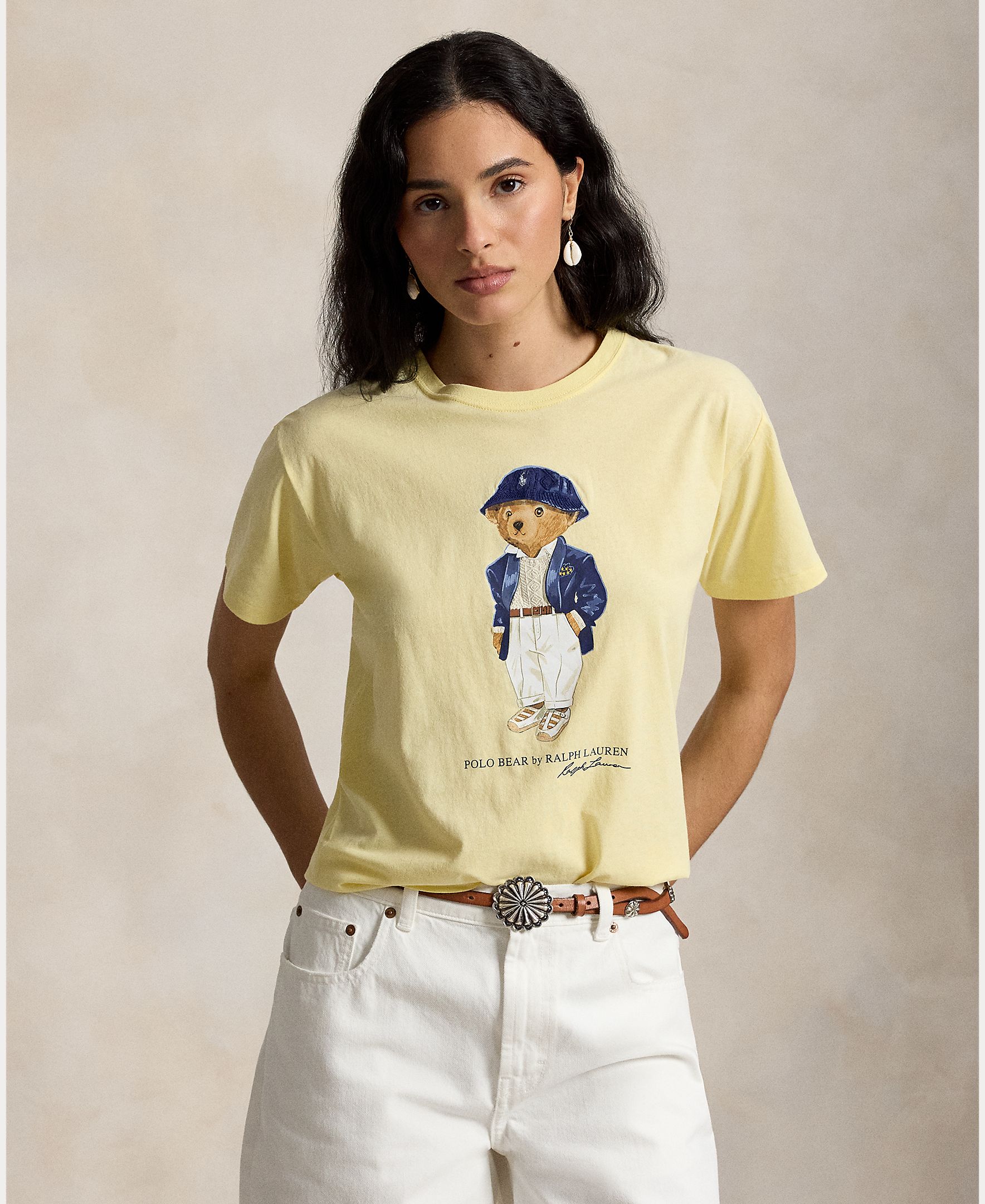 Imagem 0 de T-shirt de algodão com Polo Bear