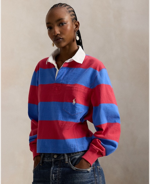 Imagem 0 de Polo de Rugby de Algodão Estampado