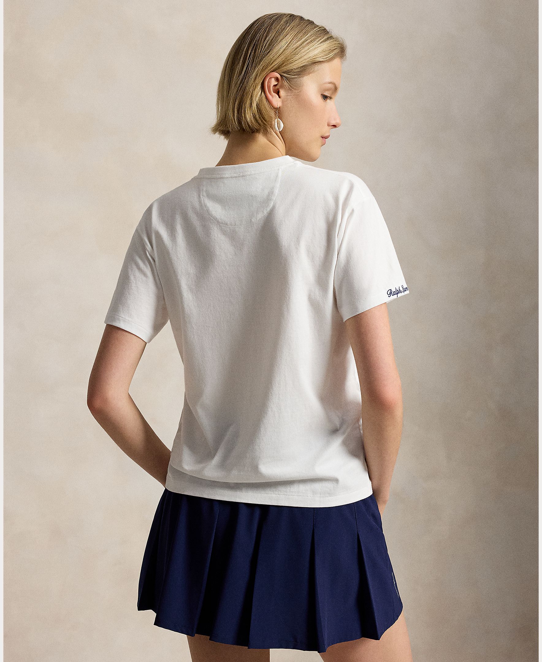 T-shirt de Algodão Wimbledon Branco-2
