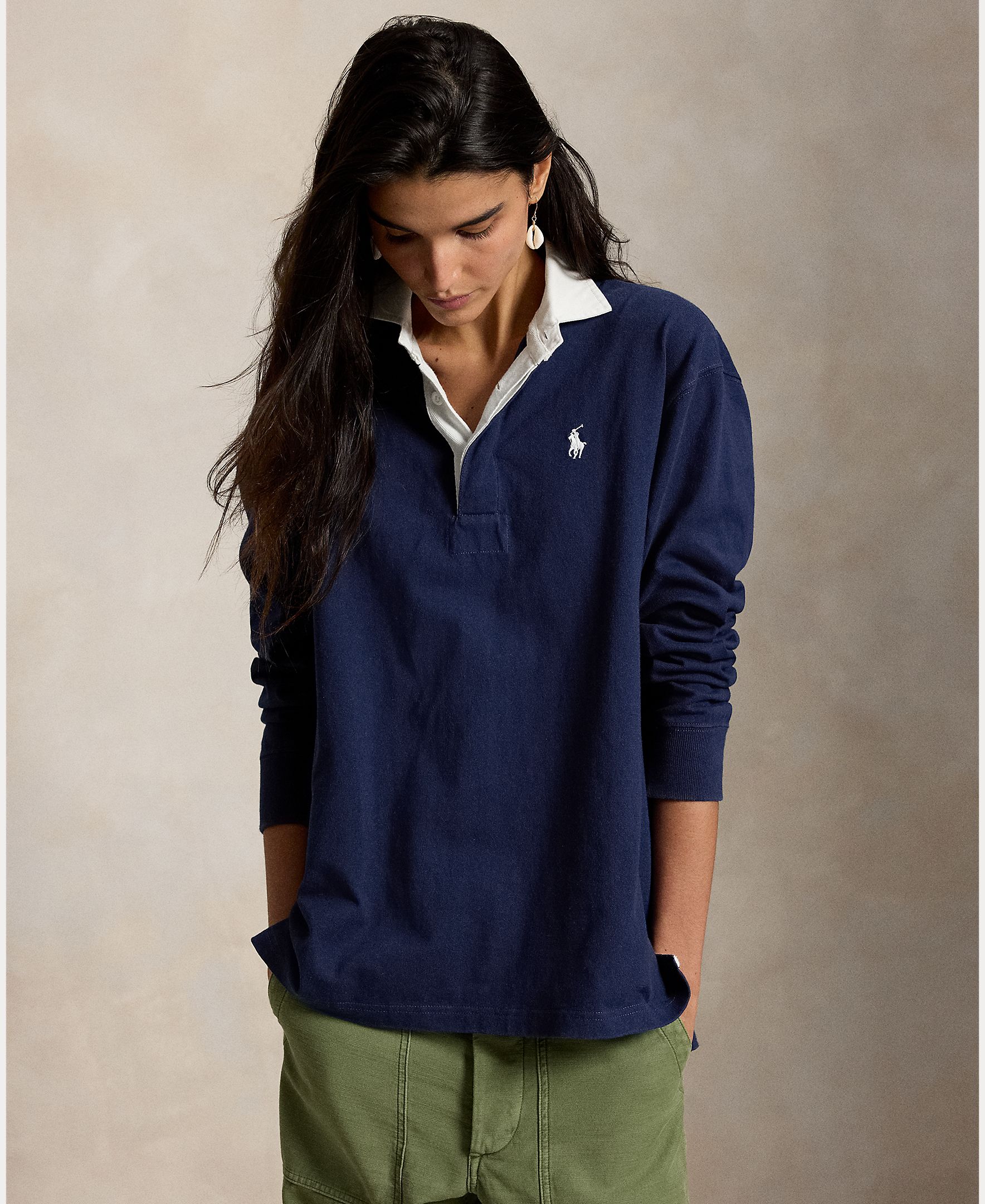 Polo Ralph Lauren - Polo de mujer de algodón y manga larga.