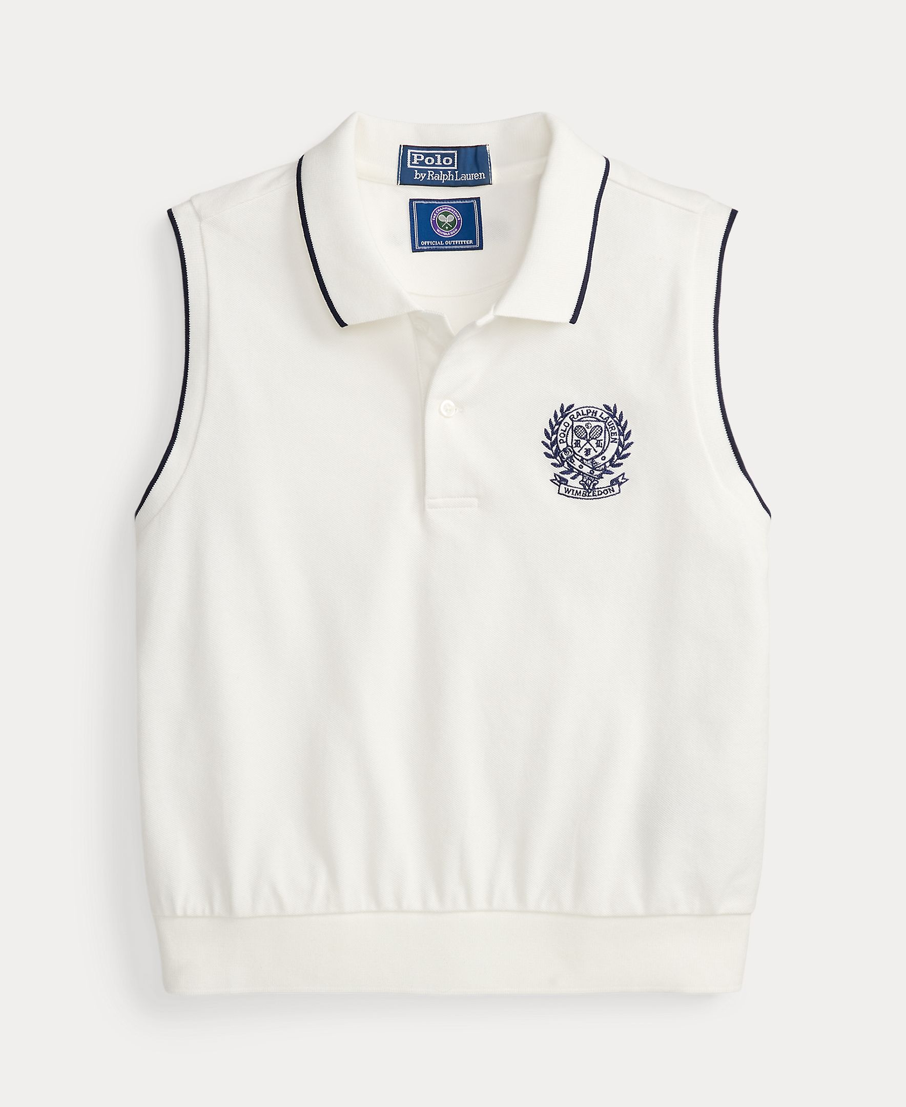 Polo de Algodão Wimbledon Branco-4