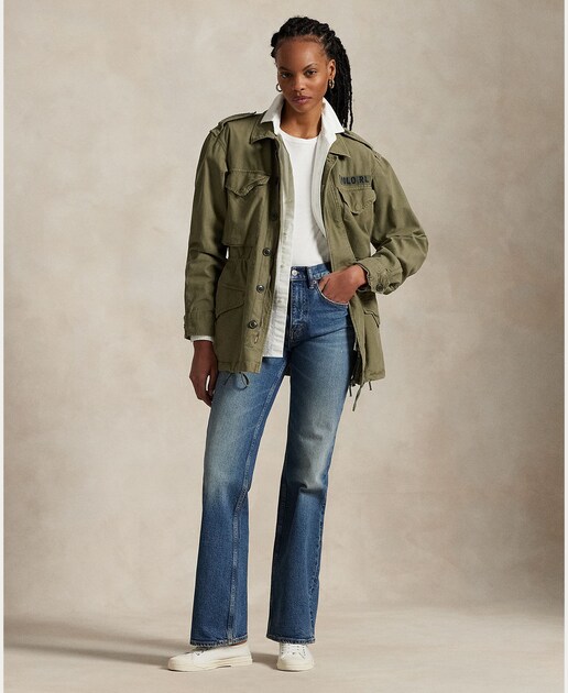 Imagem 0 de Parka de Algodão de Estilo Militar