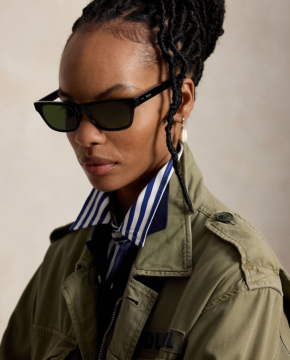Parka de Algodão de Estilo Militar Verde-militar-6
