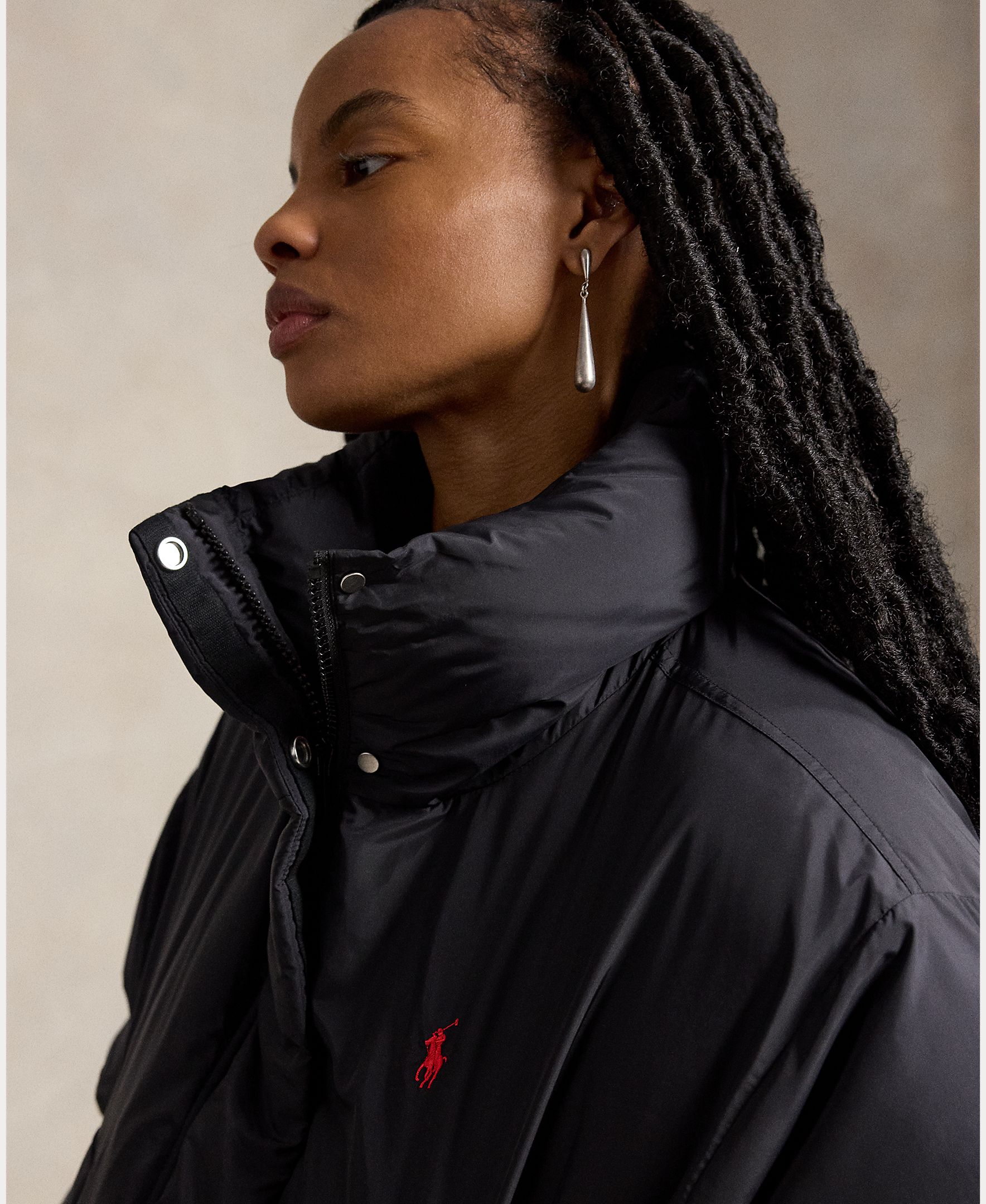 Plumiífero de mujer corto de plumón - Polo Ralph Lauren - Negro Negro-5