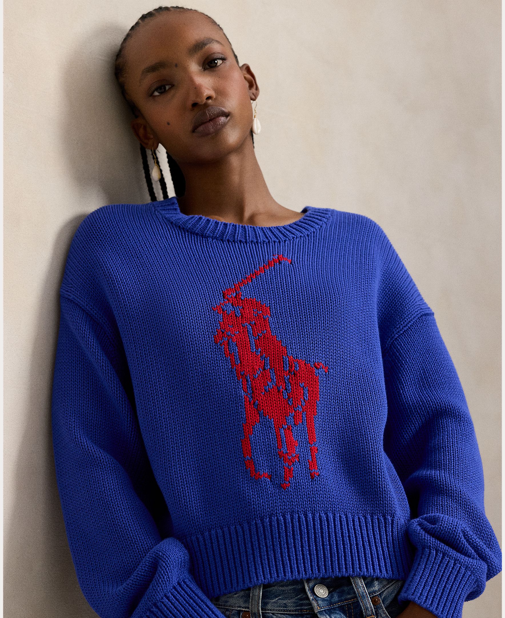 Polo Ralph Lauren - Jersey de mujer de algodón con Big Pony.