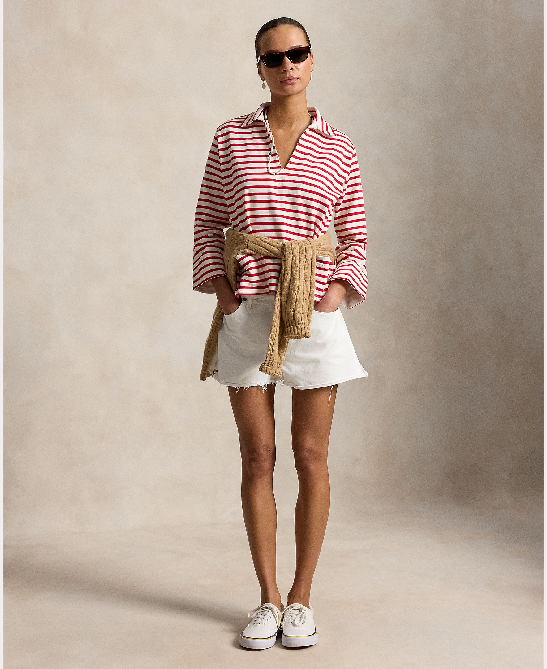Sweatshirt de Algodão Estampada Branco / Vermelho-6