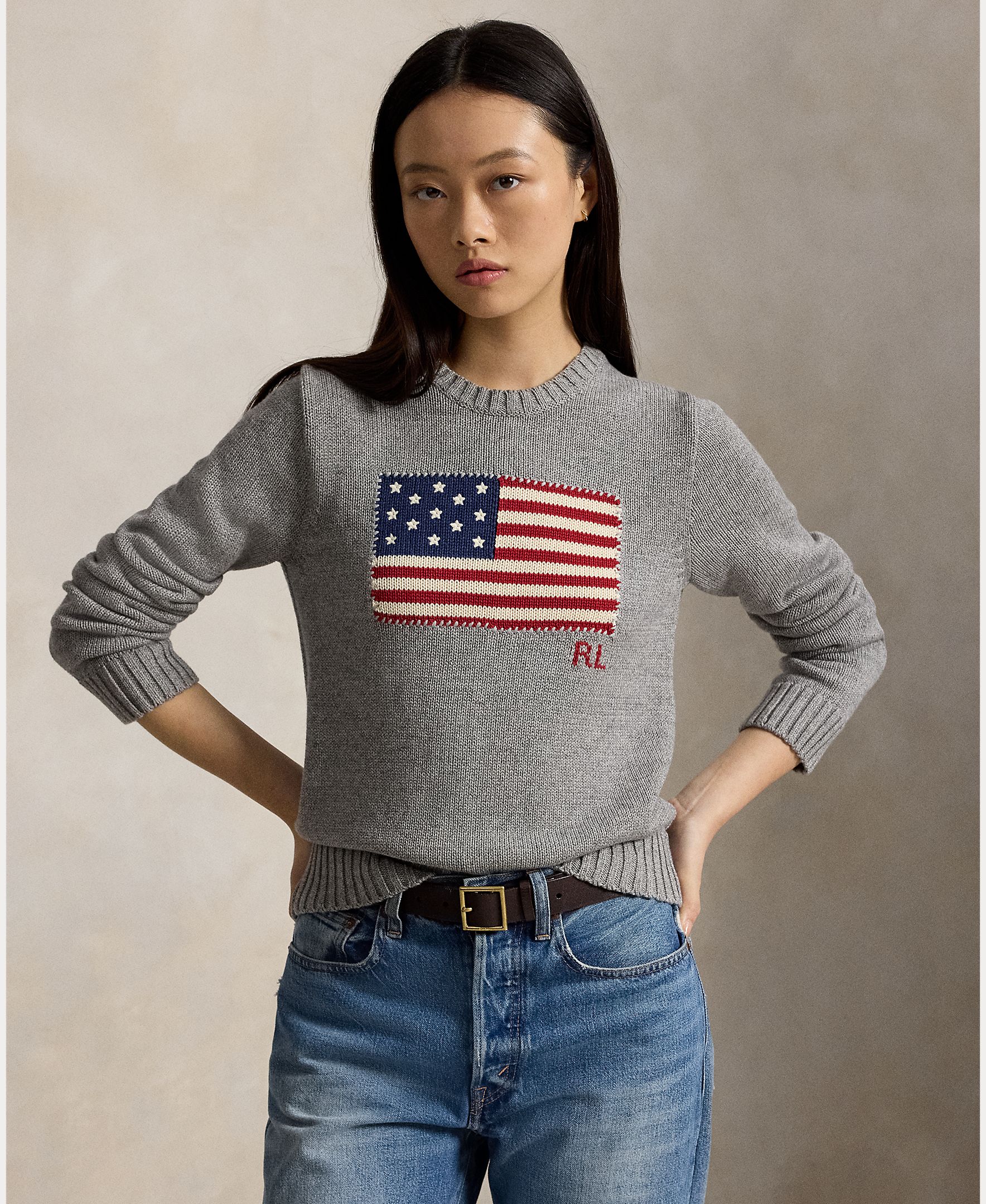 Imagem 0 de Camisola de Malha de Algodão com Bandeira