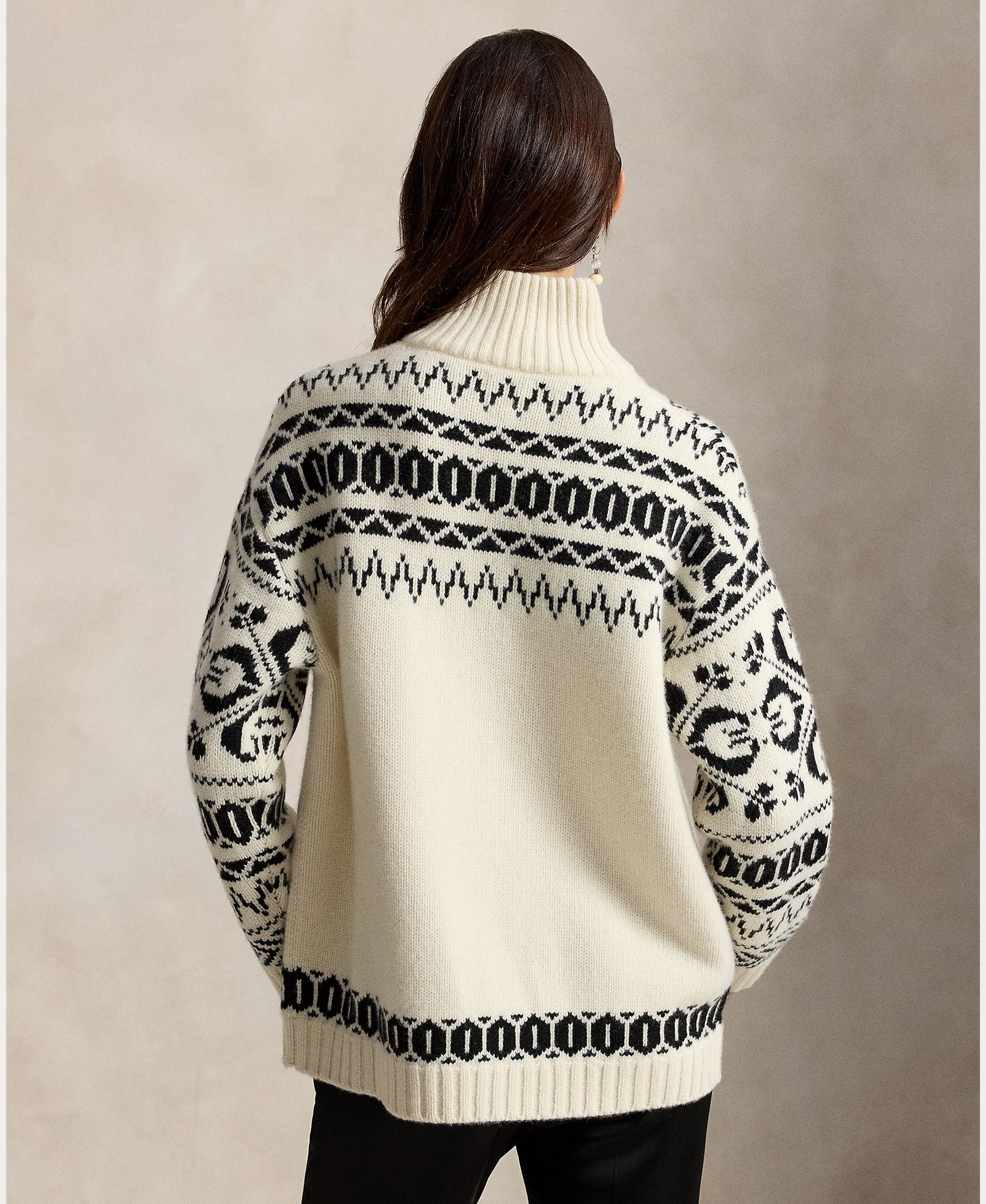 Jersey de mujer de cashmere y lana con Polo Bear - Polo Ralph Lauren - Crudo Crudo-3