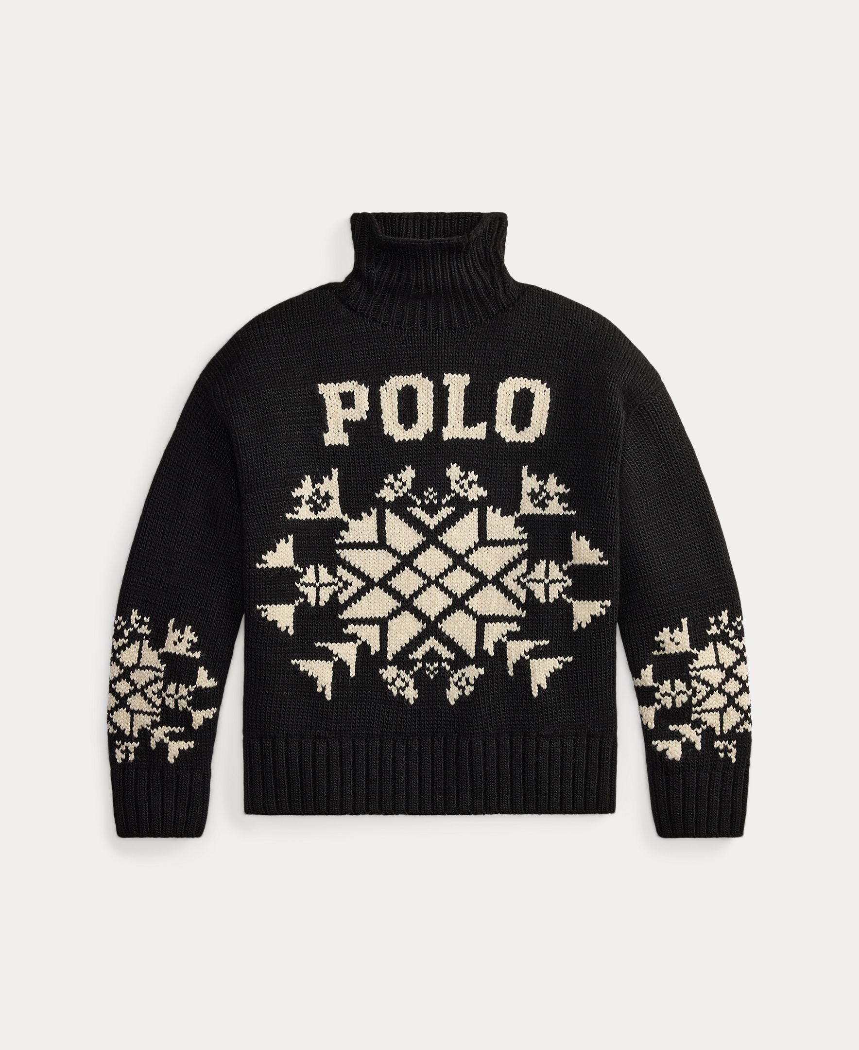 Jersey de mujer de lana con cuello alto - Polo Ralph Lauren - Negro Negro-7