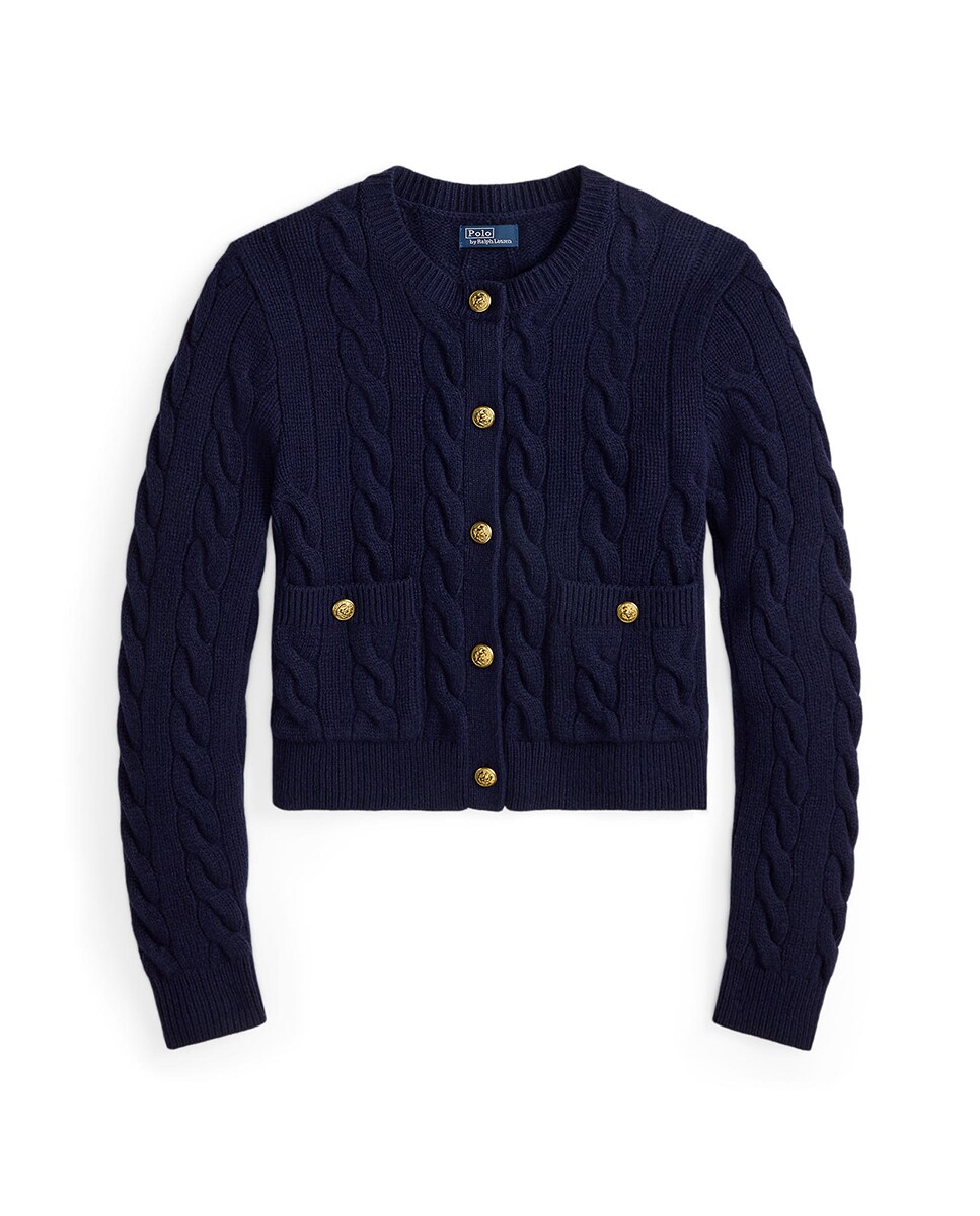 Cardigan de Lã e Caxemira Azul-marinho-6